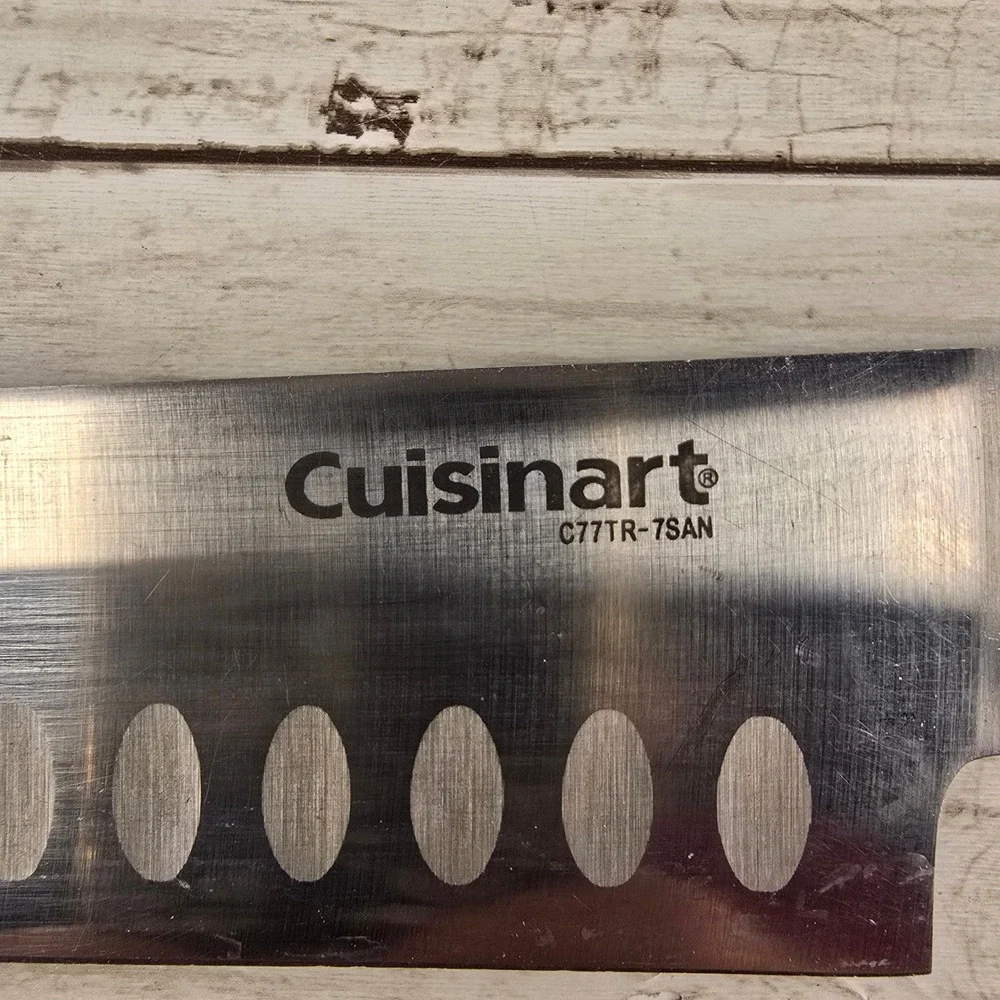 Cuisinart C77TR-7SAN Triple Rivet 7 Inch Santoku Knife with Blade Guard‎ Black